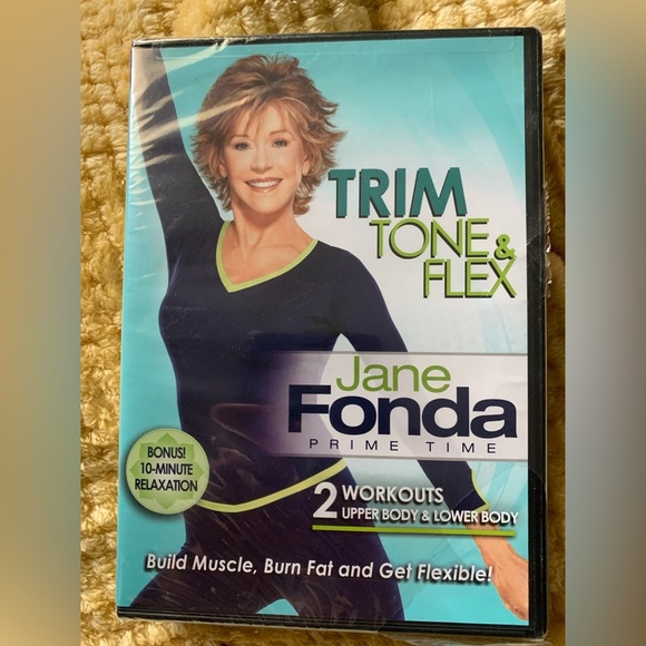 New! Jane Fonda TRIM TONE & FLEX PRIME TIME WORKOUT DVD.2 workouts-Upper & Lower - Picture 1 of 5